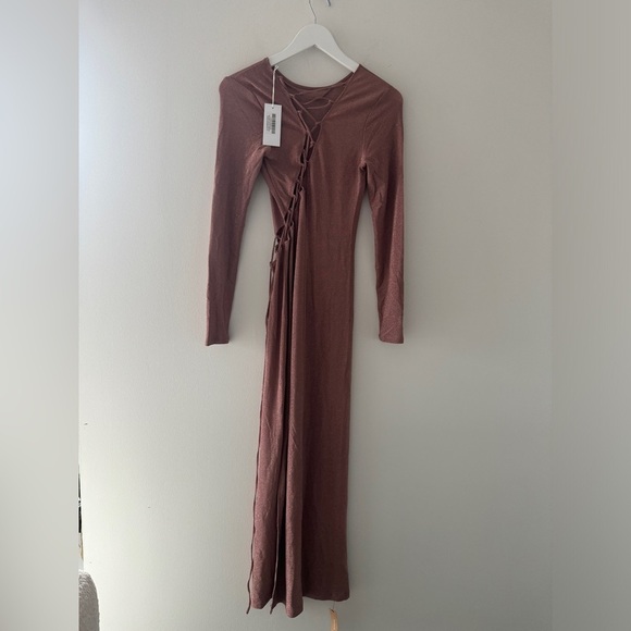 REFORMATION NWT Kinsey Knit Dress in Pink Sparkle S - Picture 9 of 14